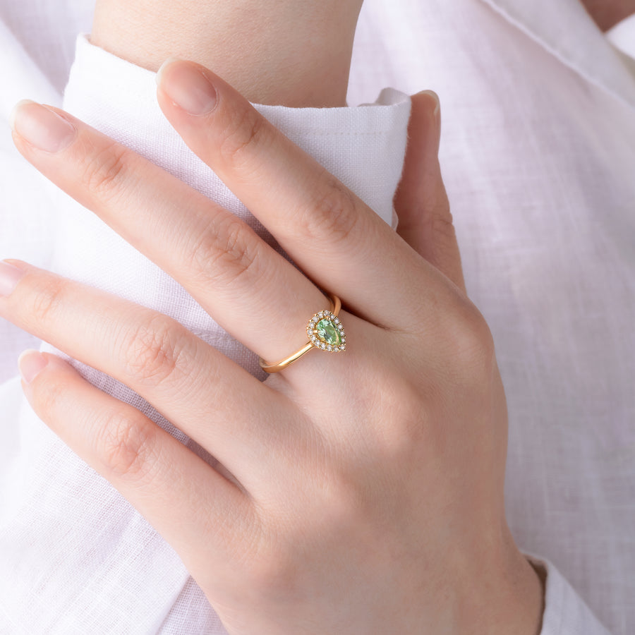 Petal - Mint Tourmaline Ring (Y)