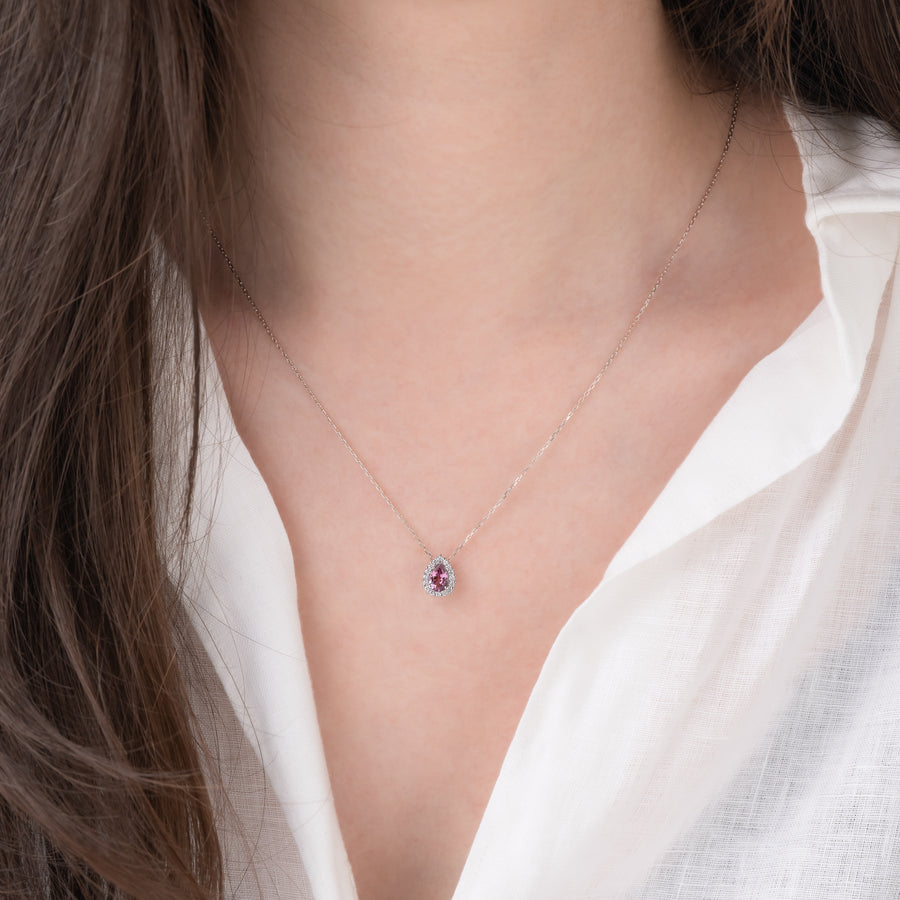 Petal - Pink Tourmaline Necklace