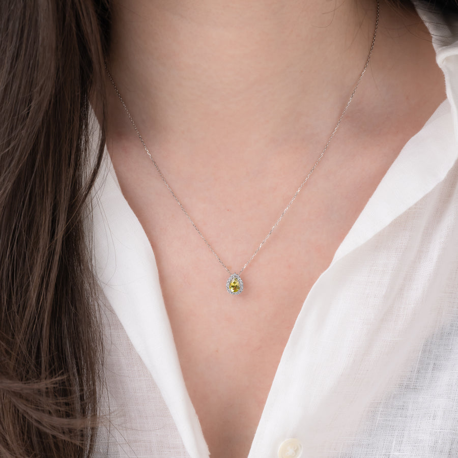 Petal - Yellow Tourmaline Necklace