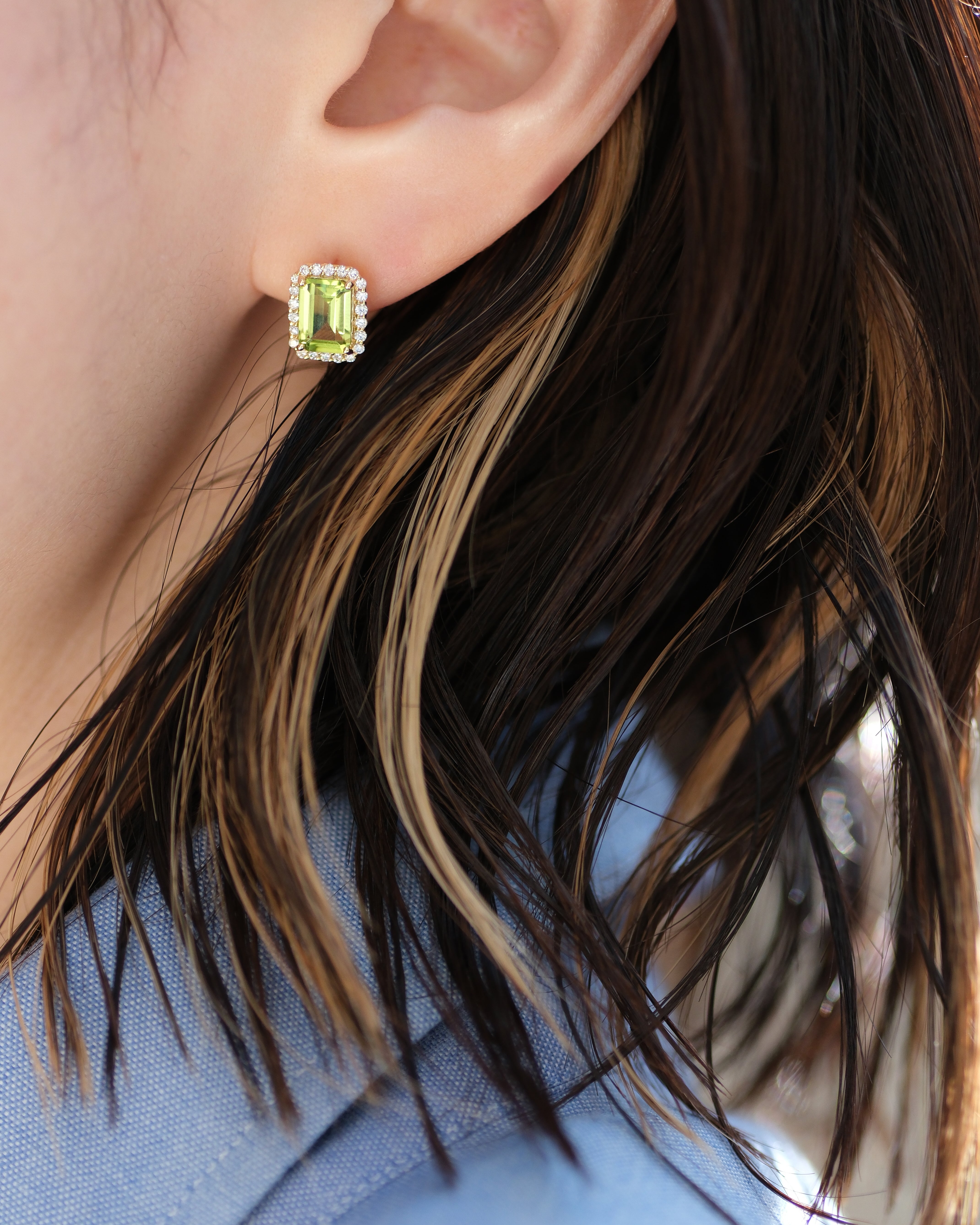 Chunky - ペリドットピアス – KAJITA