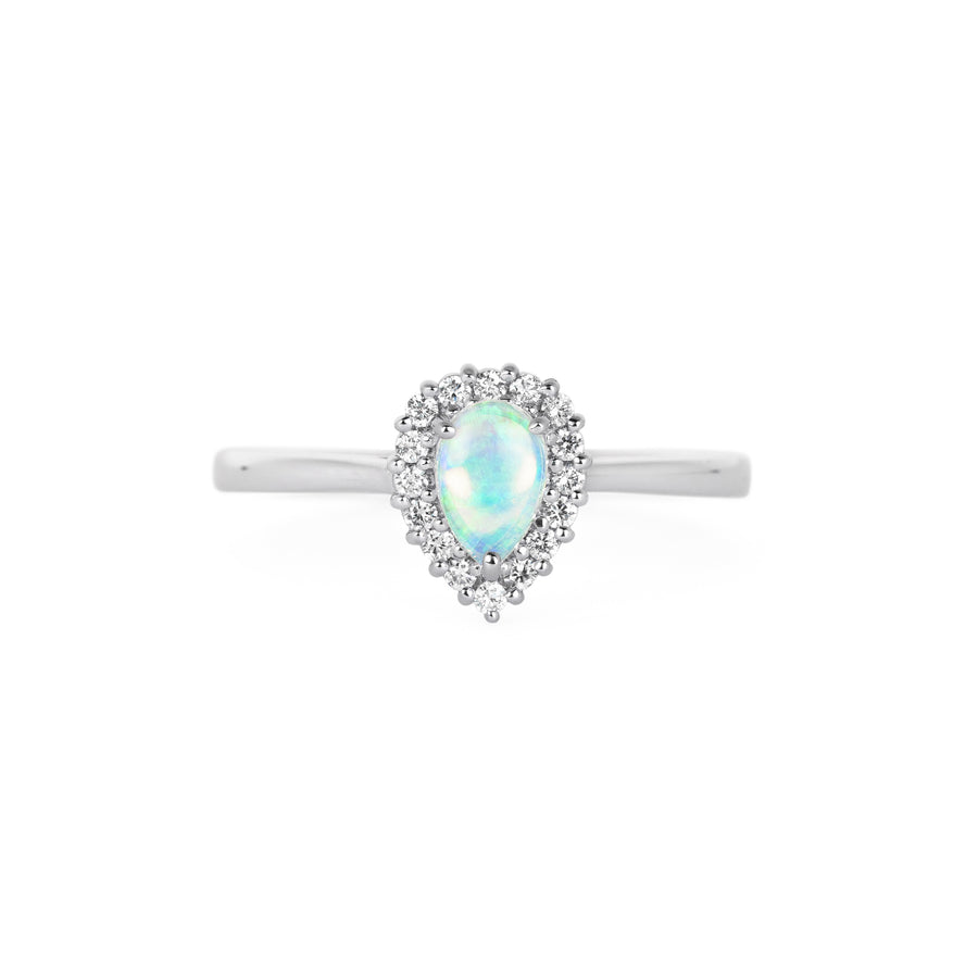 Petal - White Opal Ring (P)