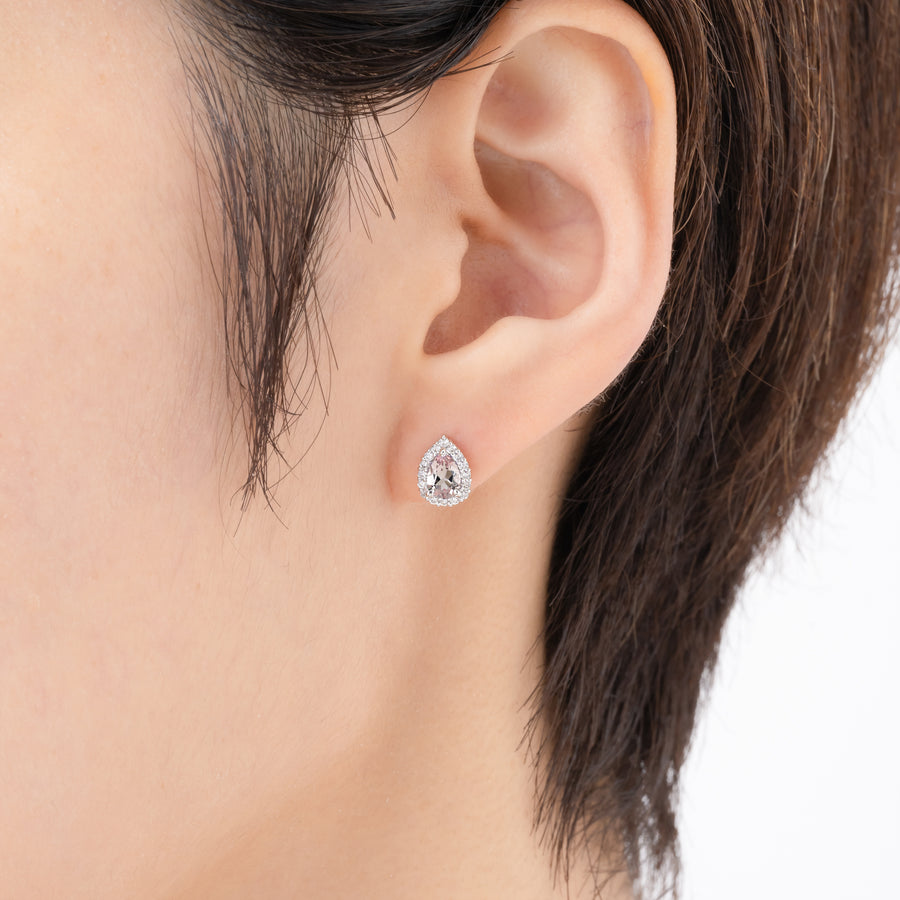 Petal - Morganite earrings