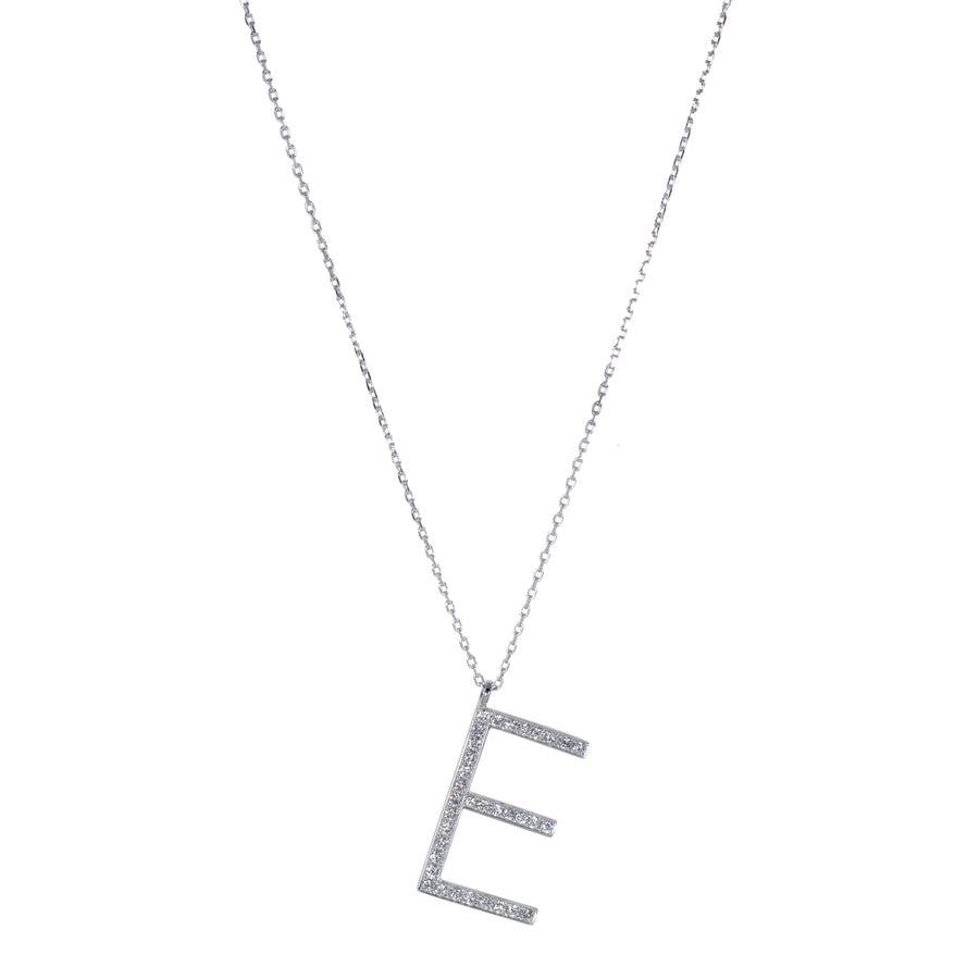 Initial Necklace (Large) - E
