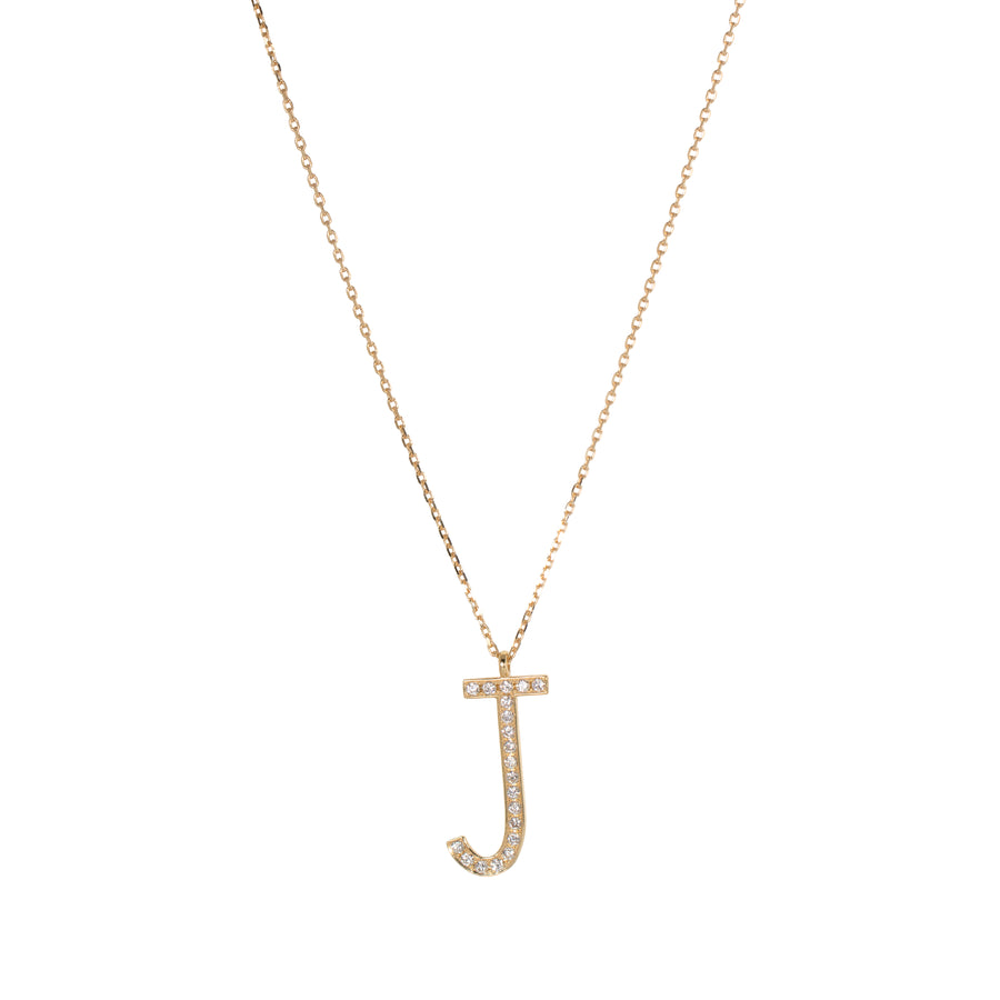Initial Necklace (Large) - J