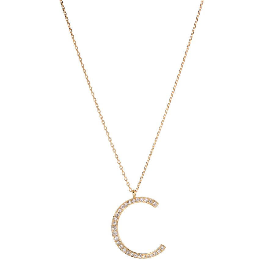 Initial Necklace (Large) - C