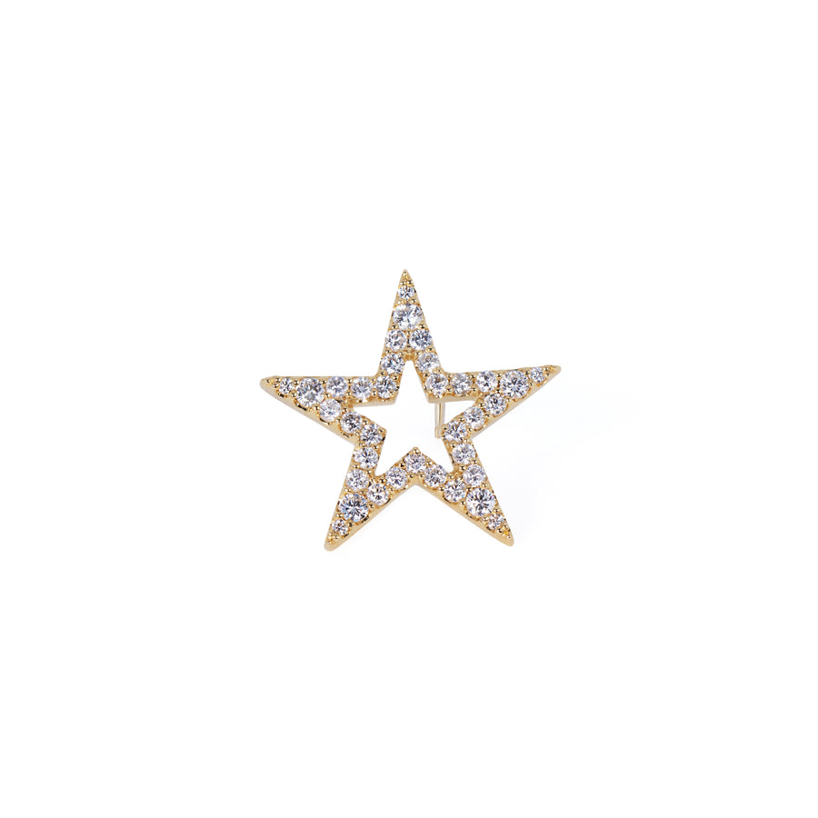 STAR - ダイヤモンドピアス（Large）