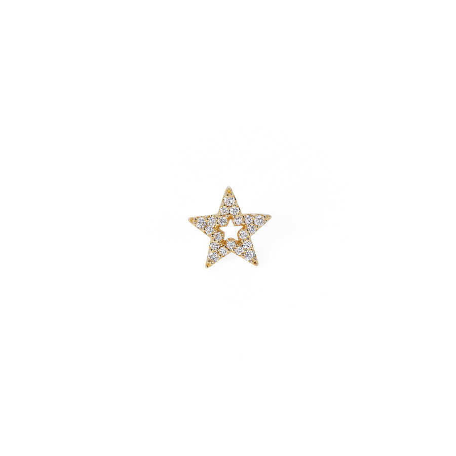 STAR - ダイヤモンドピアス（Small）